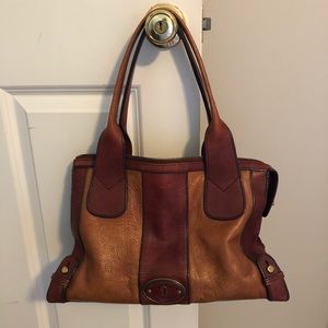 Fossil Leather Handbag